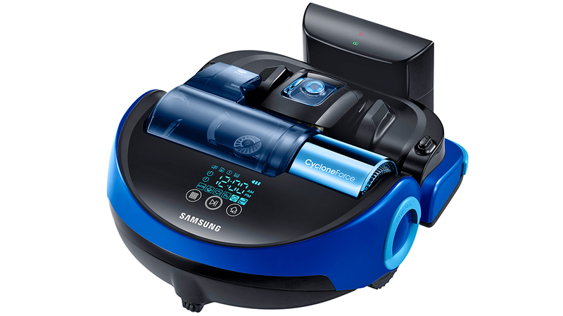 Illustration for article titled The Giant Brush on Samsung's New Robovac Cuts a Wide Swath Through Dirt